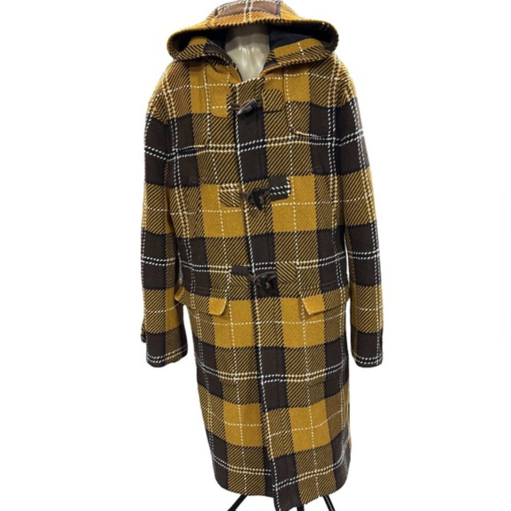 Zara Unisex Wool Plaid Coat